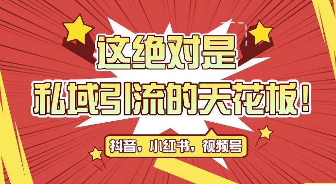 最新首发全平台引流玩法，公域引流私域玩法，轻松获客500+，附引流脚本，克隆截流自热玩法【揭秘】-赚金金-技能学习分享