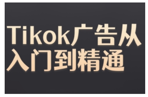 Tiktok Ads实操教程,Tiktok广告从入门到精通-赚金金-技能学习分享