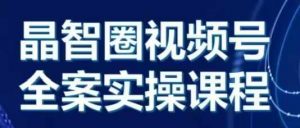 晶姐说直播·视频号全案实操课,从0-1全流程-赚金金-技能学习分享