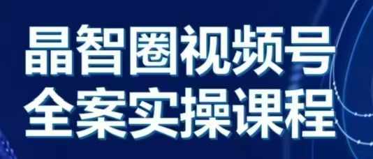 晶姐说直播·视频号全案实操课，从0-1全流程-赚金金-技能学习分享