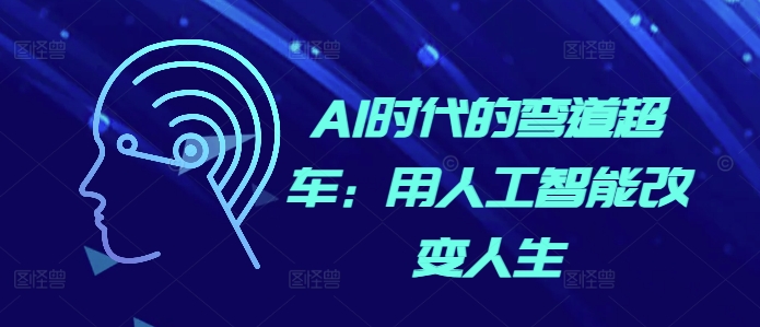 AI时代的弯道超车：用人工智能改变人生-赚金金-技能学习分享
