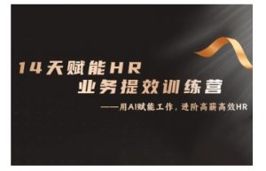 14天ChatGPT赋能HR业务提效训练营，从小白到应用高手-赚金金-技能学习分享