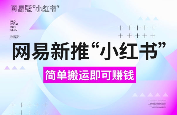 网易官方新推“小红书”,搬运即有收益,新手小白千万别错过(附详细教程)【揭秘】-赚金金-技能学习分享