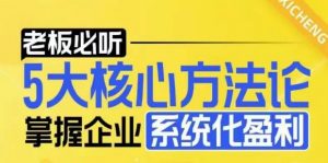 【老板必听】5大核心方法论,掌握企业系统化盈利密码-赚金金-技能学习分享