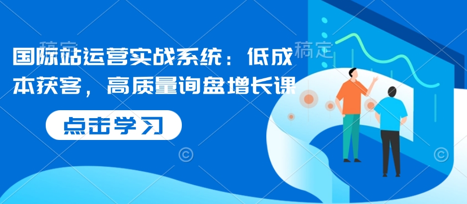 国际站运营实战系统：低成本获客，高质量询盘增长课-赚金金-技能学习分享