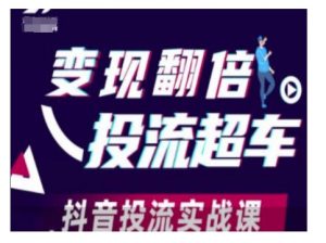 变现翻倍投流超车,抖音投流实战课-赚金金-技能学习分享