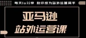 聪明的跨境人都在学的亚马逊站外运营课,每天10分钟,手把手教你成为站外运营高手-赚金金-技能学习分享