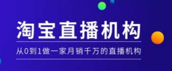 淘宝直播运营实操课【MCN机构】,从0到1做一家月销千万的直播机构-赚金金-技能学习分享