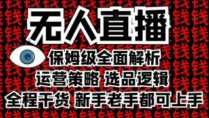 2025无人直播这么做就对了,保姆级全面解析,全程干货,新手老手都可上手-赚金金-技能学习分享