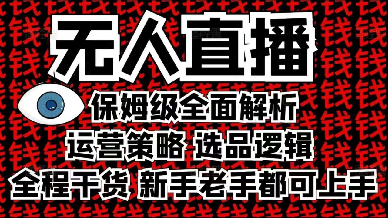 2025无人直播这么做就对了，保姆级全面解析，全程干货，新手老手都可上手-赚金金-技能学习分享