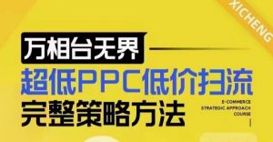 超低PPC低价扫流完整策略方法,最新低价扫流底层逻辑,万相台无界低价扫流实战流程方法-赚金金-技能学习分享