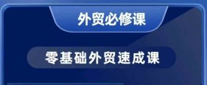 零基础外贸必修课,开发客户商务谈单实战,40节课手把手教-赚金金-技能学习分享