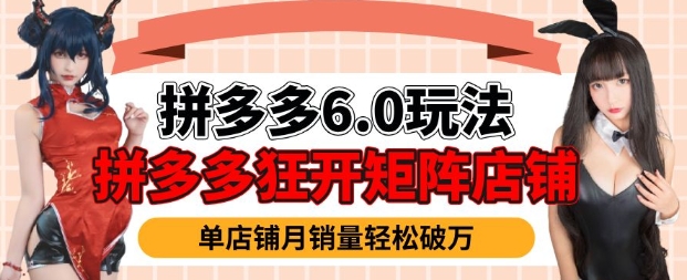 拼多多虚拟商品暴利6.0玩法，轻松实现月入过W-赚金金-技能学习分享