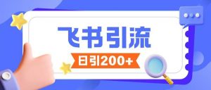 飞书引流创业粉玩法,无限私信不违规-赚金金-技能学习分享