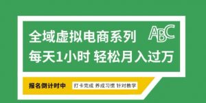 全域虚拟电商变现系列,通过平台出售虚拟电商产品从而获利-赚金金-技能学习分享