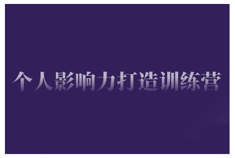 个人影响力打造训练营，掌握公域引流、私域运营、产品定位等核心技能，实现从0到1的个人IP蜕变-赚金金-技能学习分享