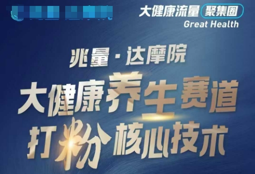 大健康打粉引流，大健康养生赛道暴利打粉新玩法-赚金金-技能学习分享