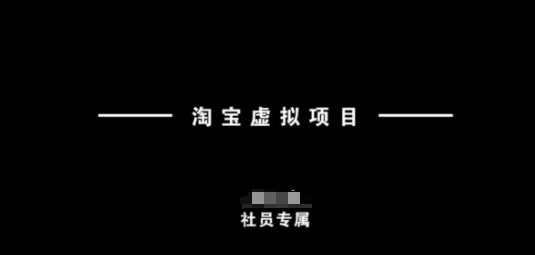 淘宝虚拟项目，从理论到实操，新手也能快速上手-赚金金-技能学习分享