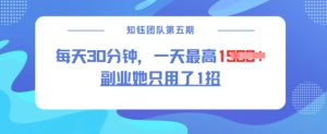 副业她只用了1招,每天30分钟,无脑二创,一天最高1.5k-赚金金-技能学习分享