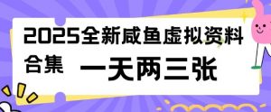 2025全新闲鱼虚拟资料项目合集,成本低,操作简单,一天两三张-赚金金-技能学习分享