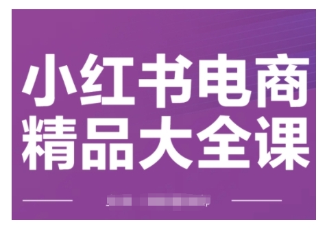 小红书电商精品大全课，快速掌握小红书运营技巧，实现精准引流与爆单目标，轻松玩转小红书电商(更新2月)-赚金金-技能学习分享