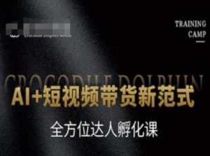 AI+短视频带货新范式，全方位达人孵化课-赚金金-技能学习分享