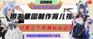 用矢量图制作育儿知识,条条爆款,每条点赞破万,实操仅需10分钟,卖育儿资料轻松月入过1W-赚金金-技能学习分享