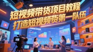 短视频带货项目教程,打造短视频带货第一队伍-赚金金-技能学习分享