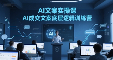 AI文案实操课，AI成交文案底层逻辑训练营-赚金金-技能学习分享