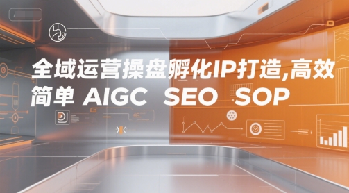 全域运营操盘孵化IP打造，高效 简单 AIGC SEO SOP-赚金金-技能学习分享
