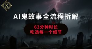 AI鬼故事从0到1全流程拆解,非常详细,全是干货-赚金金-技能学习分享