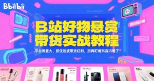B站好物悬赏带货实战教程,平台流量大,抓住这波带货红利,别再盯着抖音内卷了-赚金金-技能学习分享