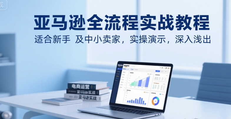 亚马逊全流程实战教程，适合新手及中小卖家，实操演示，深入浅出-赚金金-技能学习分享