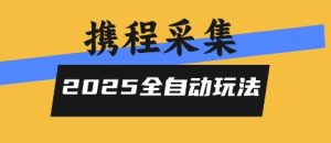 2025携程信息采集全自动玩法,高单价,零人工,全天开干【揭秘】-赚金金-技能学习分享