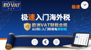 极速入门海外税,欧洲VAT财税合规,从0到1入门跨境电商财税-赚金金-技能学习分享