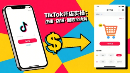TikTok从开店到投流的进阶课，从基础实操到高阶技巧一网打尽-赚金金-技能学习分享