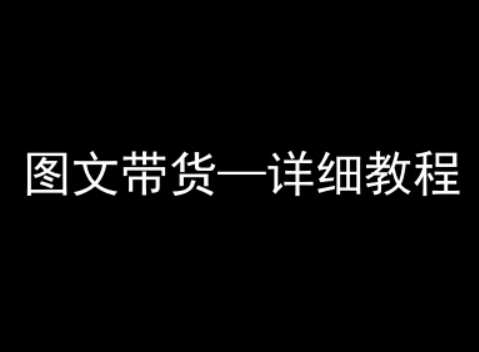 抖音图文带货详细教程，简单易上手，小白都能学会-赚金金-技能学习分享