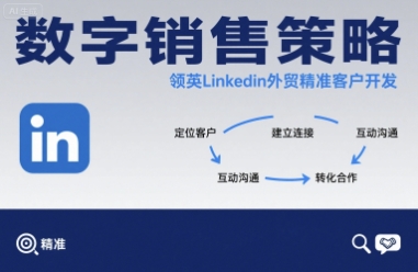 数字销售策略领英LinkedIn外贸精准客户开发-赚金金-技能学习分享