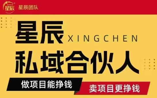 全网首发星辰私域项目合集，最新实操玩法，短期快速实现变现-赚金金-技能学习分享