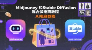 Midjourney和Stable Diffusion混合做电商教程-ai电商教程-赚金金-技能学习分享