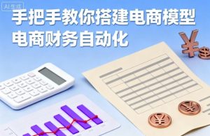 手把手教你搭建电商模型-电商财务自动化-赚金金-技能学习分享