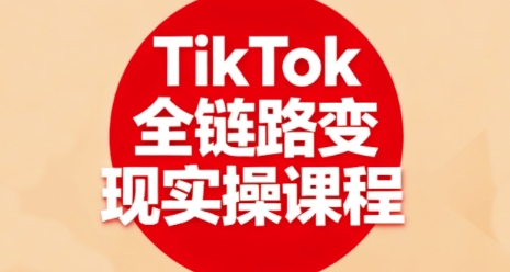 TikTok全链路变现实操课程，全方位助力学员掌握TK变现技能-赚金金-技能学习分享