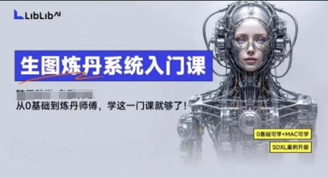 LibLibAI哩布哩布生图炼丹系统入门课，从生图到炼丹，只学这一门就够了-赚金金-技能学习分享