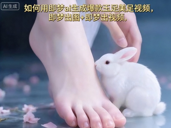 如何用即梦ai生成爆款玉足美足视频，即梦出图+即梦出视频，快速涨粉-赚金金-技能学习分享