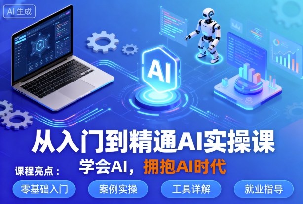 从入门到精通AI实操课，学会AI，拥抱AI时代-赚金金-技能学习分享