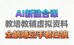育儿教学教培新玩法,AI生成教学视频,市场大,操作简单,变现天花板非常高-赚金金-技能学习分享