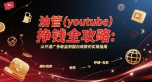 油管(youtube)挣钱全攻略:从开通广告收益到国内收款的实操指南(更新)-赚金金-技能学习分享