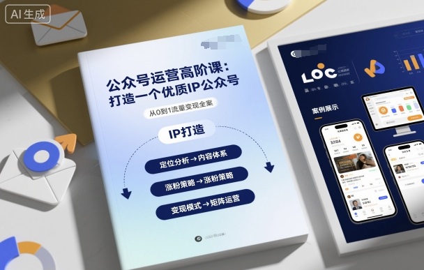 公众号运营高阶课，打造一个优质IP公众号-赚金金-技能学习分享
