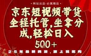 京东短视频带货,新玩法,0门槛,做就有米,无需剪辑,无需选品【揭秘】-赚金金-技能学习分享