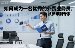 如何成为一名优秀的外贸业务员,从新手到专家-赚金金-技能学习分享